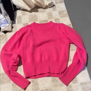 French Connection Hot Pink Crewneck Sweater